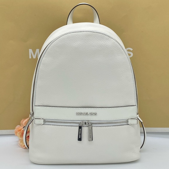 MICHAEL KORS KENLY LARGE BACKPACK OPTIC WHITE - Picture 16 of 16